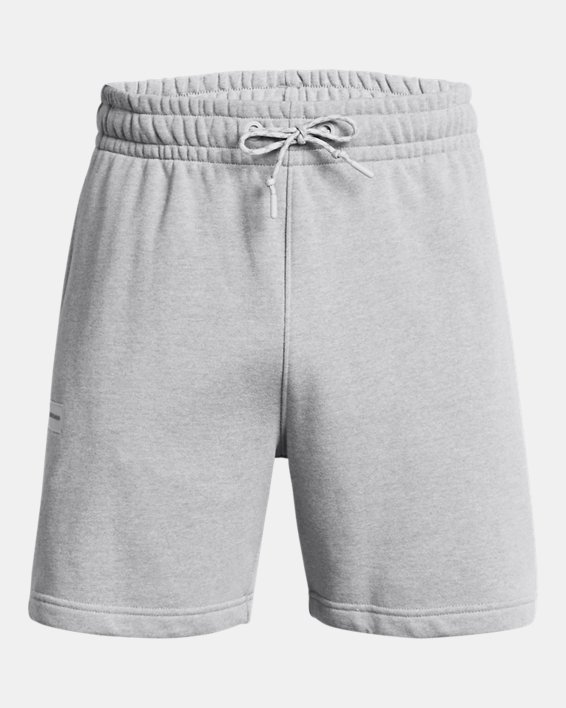 Men's UA Rival Terry Heavyweight Shorts in Gray image number 4